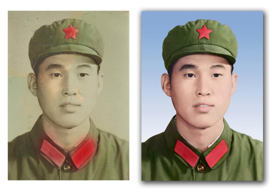 崖城镇破损照片修复-18
